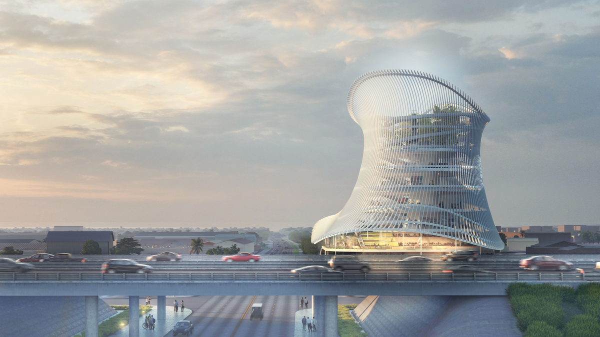 Conception drawing of the Pulse Museum, slated to open in 2023 (Coldefy &amp; Associés with RDAI/onePULSE Foundation)