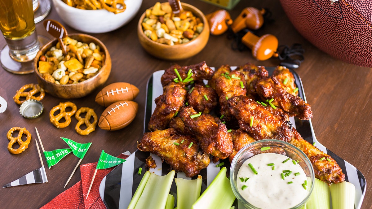 food at football party