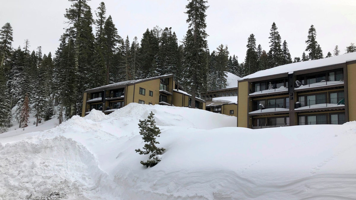 Snow drifts pile up at Alpine Meadows ski resort in Alpine Meadows, Calif. on Friday, Jan. 17, 2020. An avalanche Friday at a Lake Tahoe ski resort killed one skier and seriously injured another a day after a storm dumped large amounts of snow throughout the picturesque area. (AP Photo/Scott Sonner)