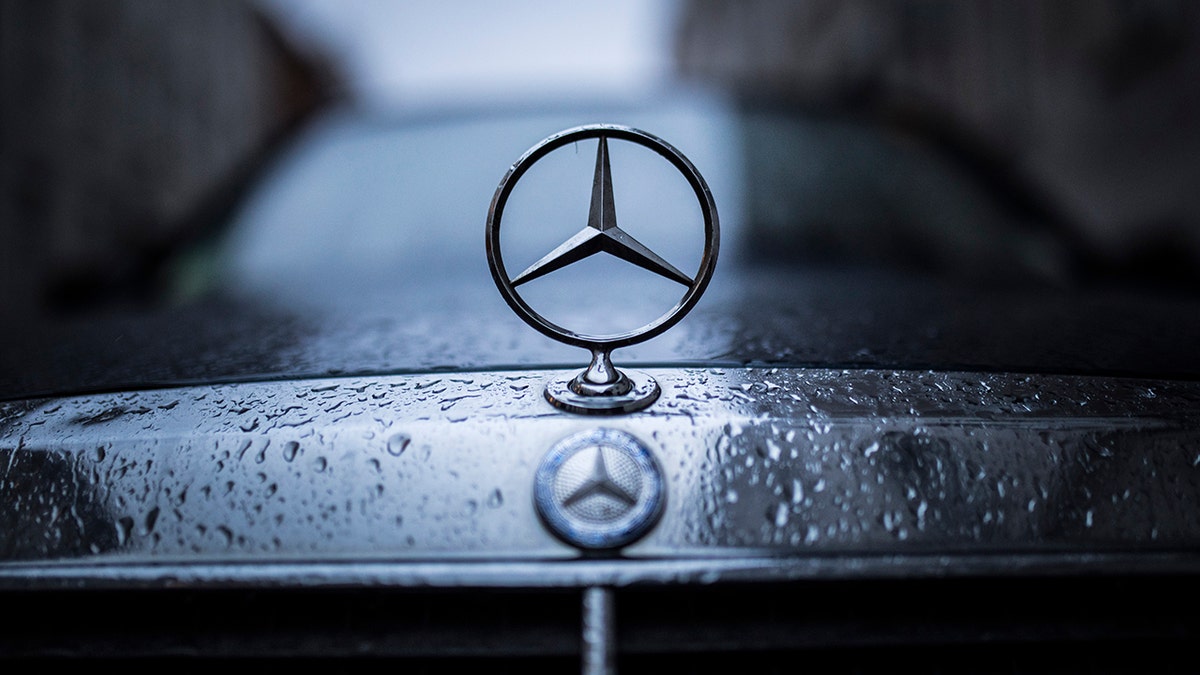 Mercedes logo on a car