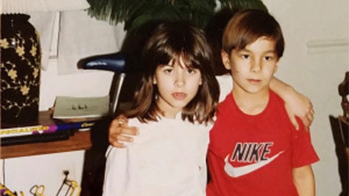 Angie and Michael as children.