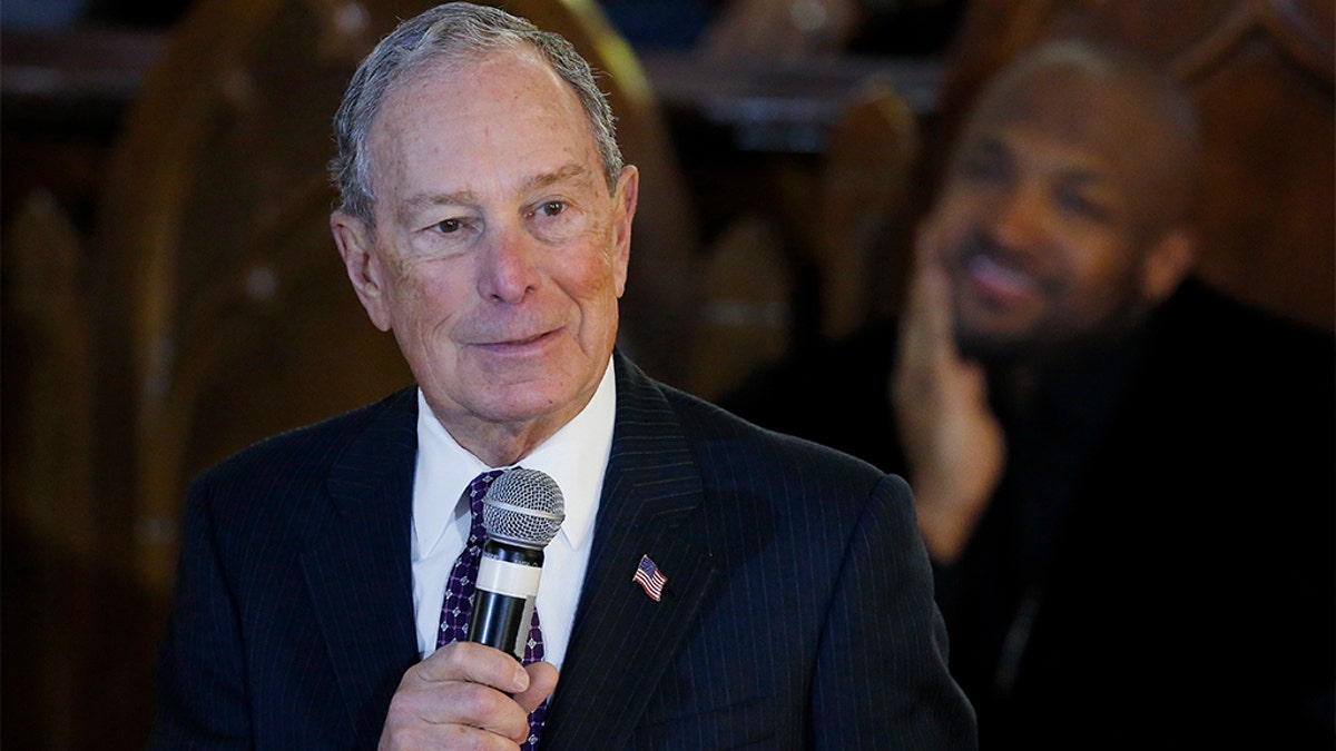 Democratic Presidential candidate Michael Bloomberg speaks during a service at the Vernon American Methodist Episcopal Church in Tulsa, Okla., Sunday, Jan. 19, 2020. (AP Photo/Sue Ogrocki)