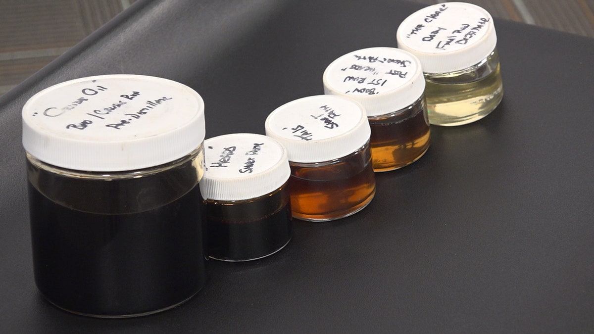 Marijuana crude oil gets clearer as it's distilled, ready for vaping. (Stephanie Bennett/Fox News)