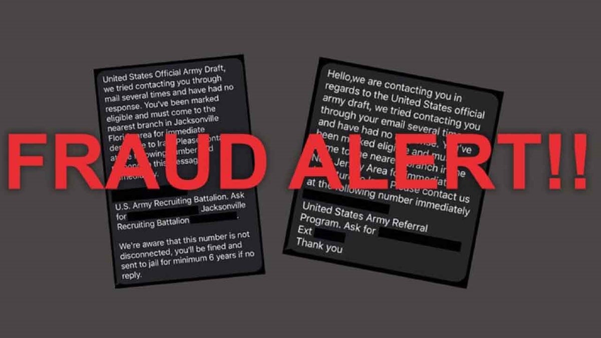 Army warns of fake texts reading #39 You #39 ve been selected for the military Army warns of fake texts reading #39 You #39 ve been selected for the military