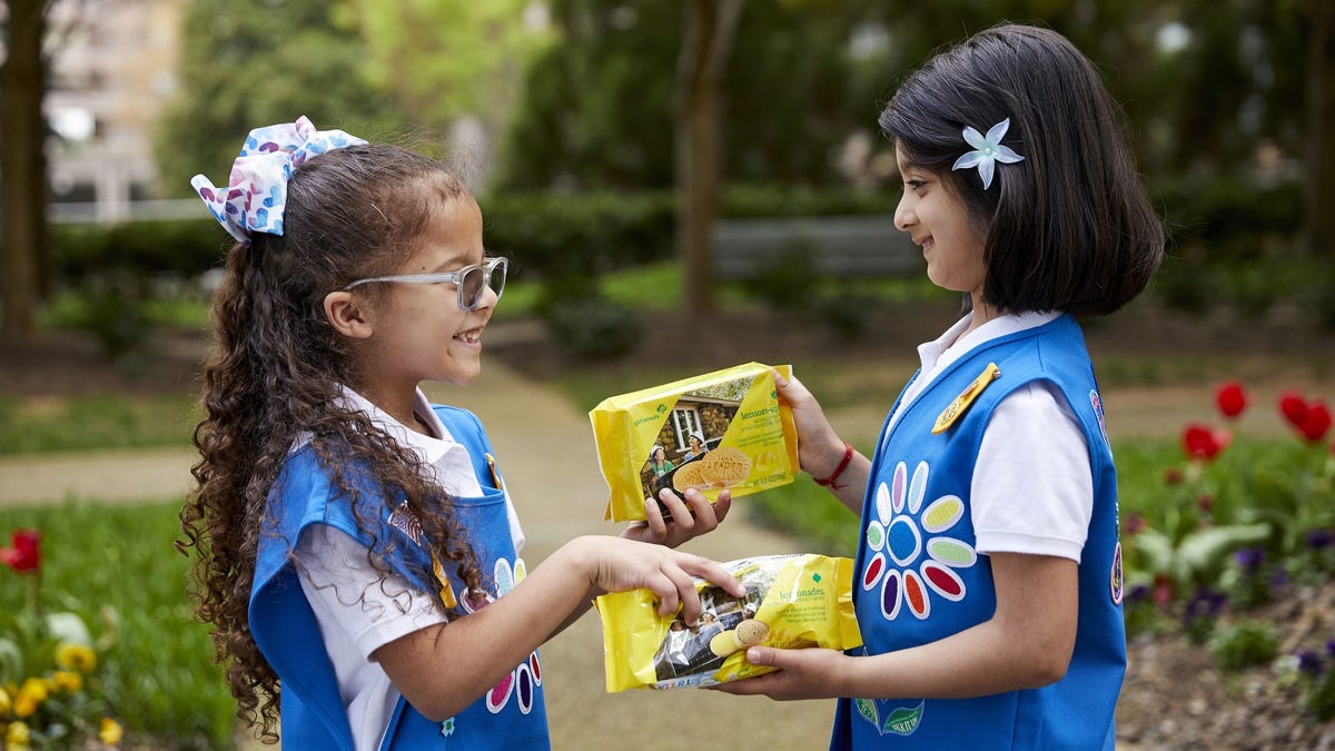 This year, the Girl Scouts debuts "refreshed" cookie packaging as well.