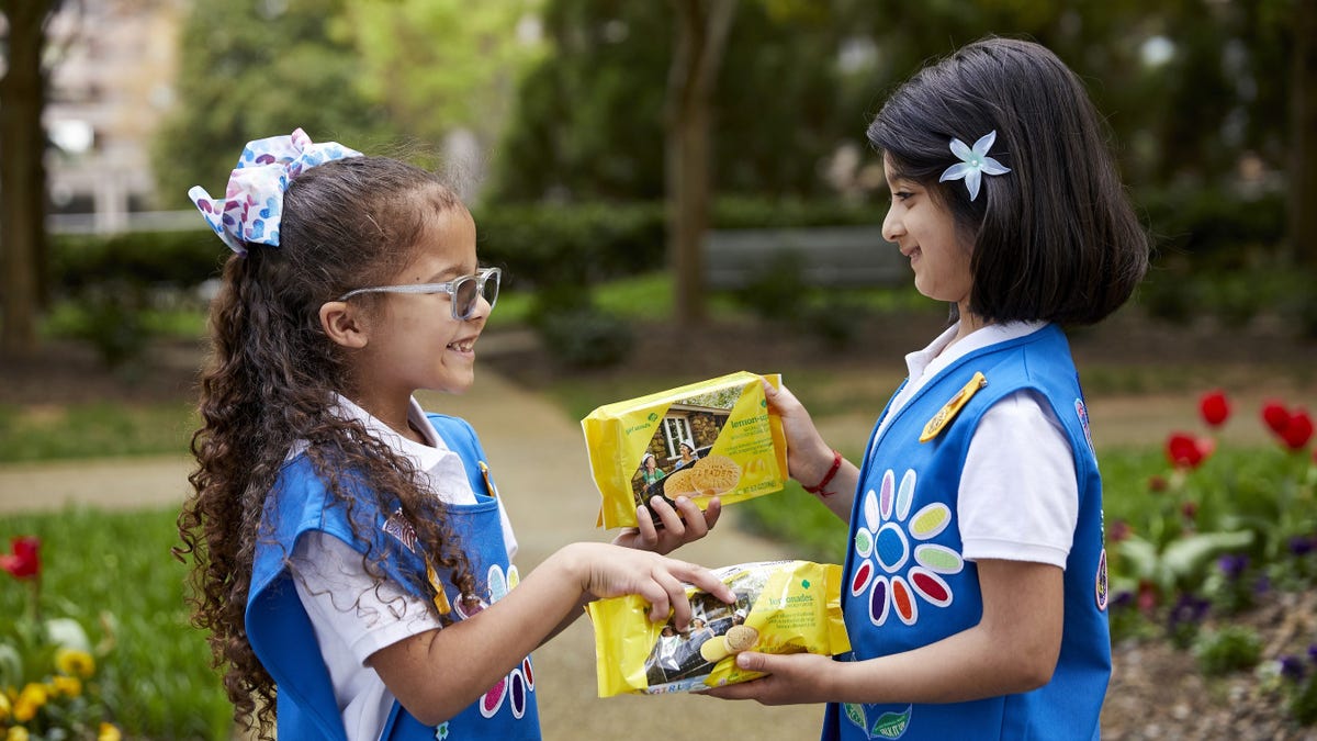This year, the Girl Scouts debuts "refreshed" cookie packaging as well.