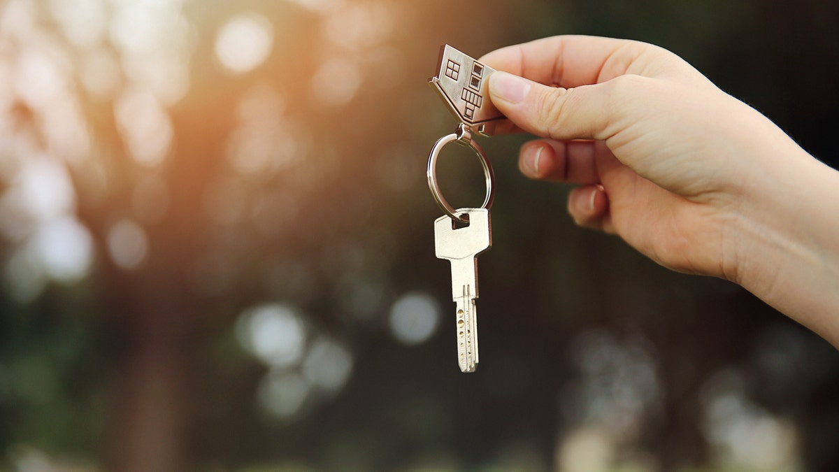 Hand with a set of keys