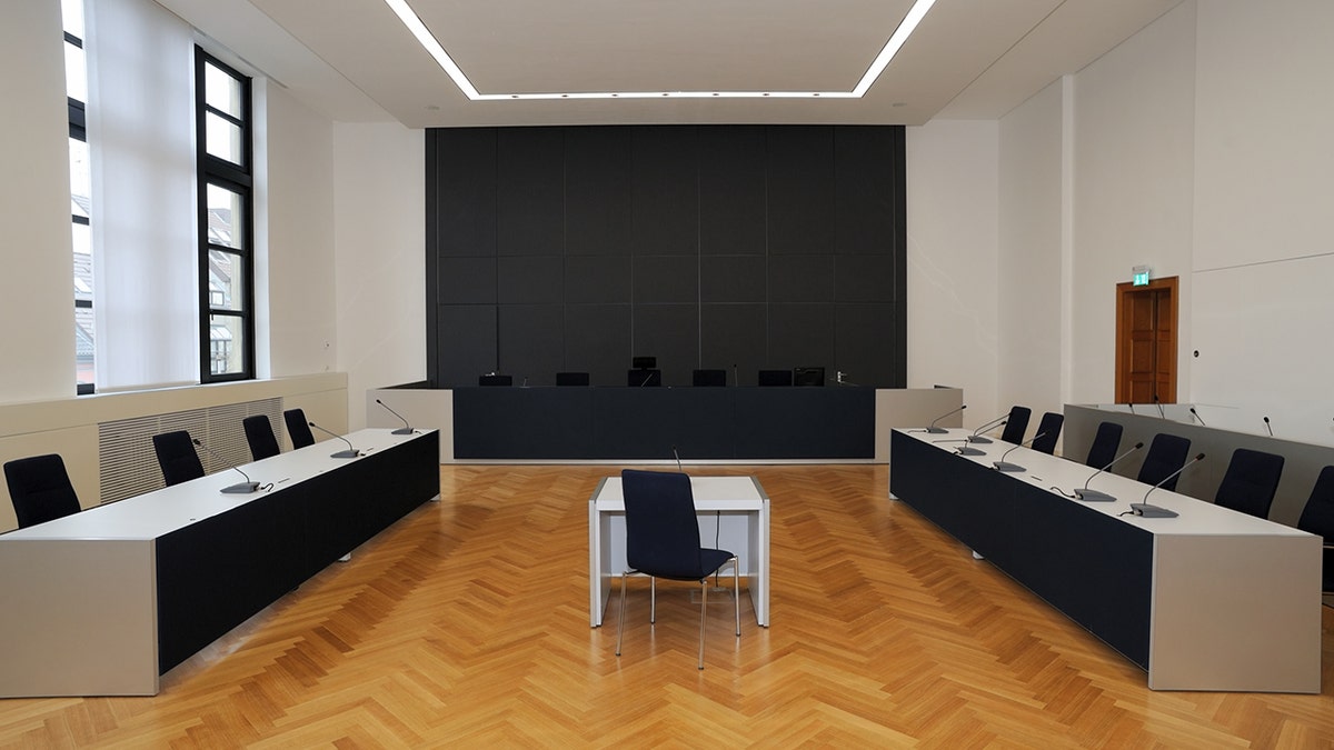 A courtroom in Germany.