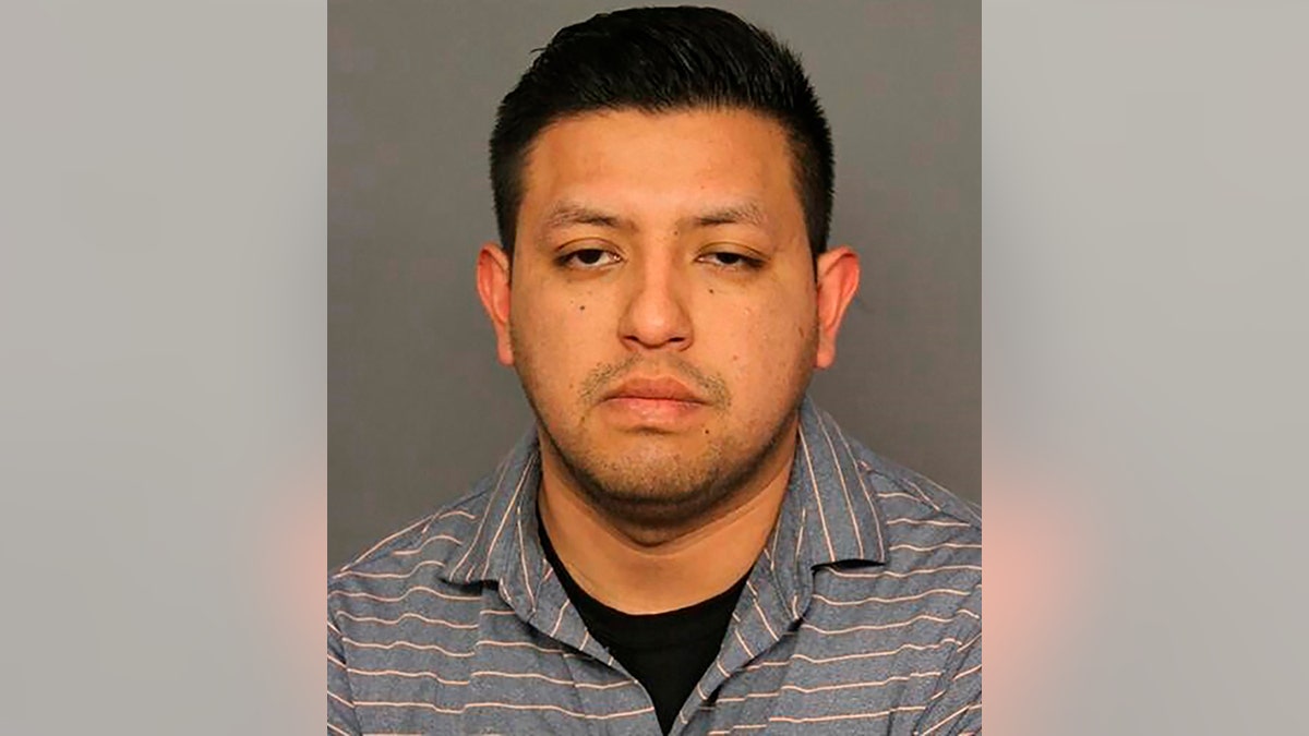 Leon-Alvarez was suspended without pay from the police department during the investigation of sexual assault reported early Friday, according to a statement by Denver police officials. (Denver Police Department via AP)
