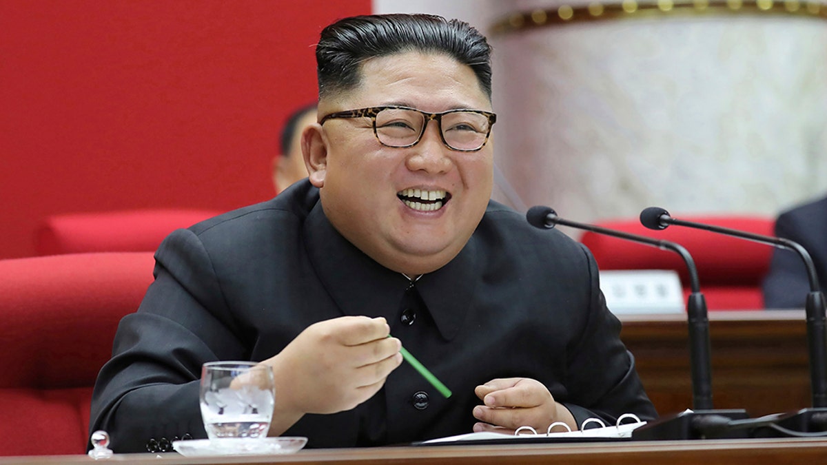 In this undated photo taken during the period of Dec. 28 - Dec. 31, 2019 provided by the North Korean government, North Korean leader Kim Jong Un attends a Workers’ Party meeting in Pyongyang, North Korea. Independent journalists were not given access to cover the event depicted in this image distributed by the North Korean government. (Korean Central News Agency/Korea News Service via AP)
