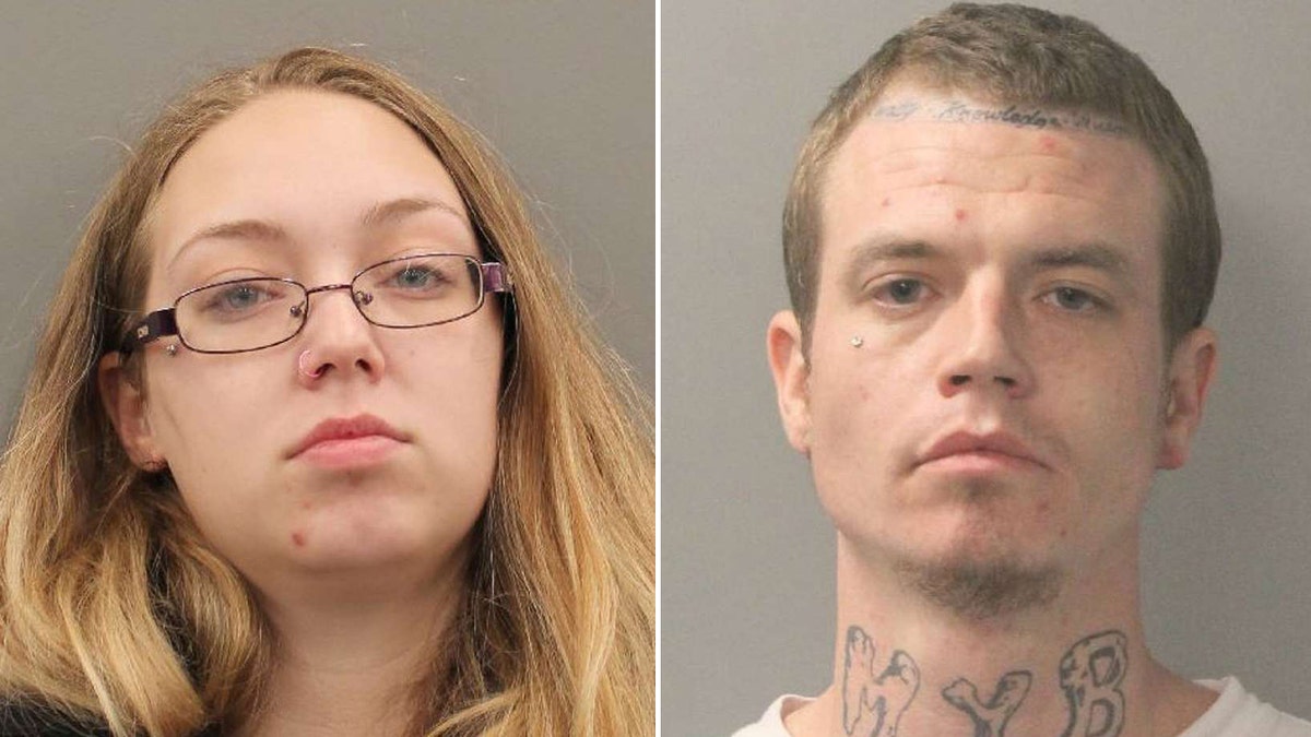 Cook and Blue were charged with child abandonment after deputies said they left their toddler inside an unlocked, running car while they gambled inside a gas station.