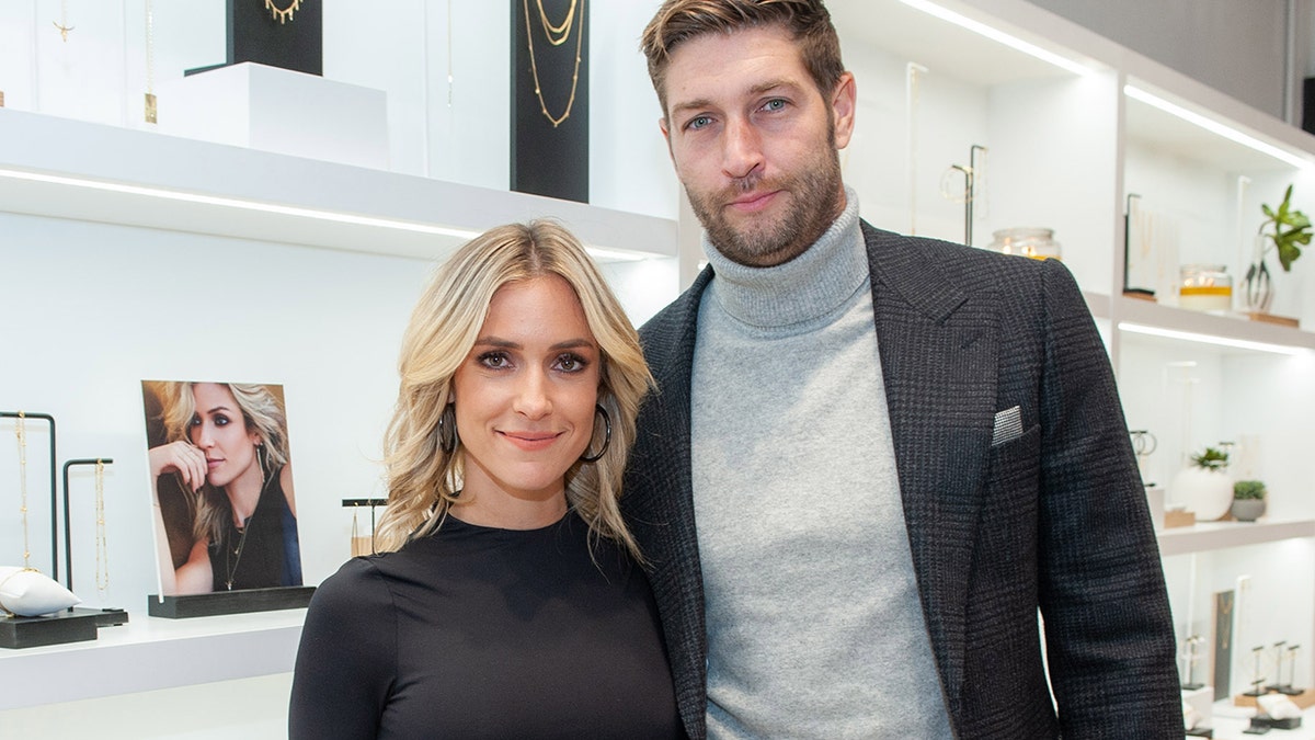 Kristin Cavallari and Jay Cutler attend the Uncommon James VIP Grand Opening at Uncommon James on October 25, 2019, in Chicago, Ill. 