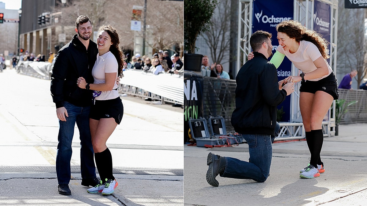Pittman, an avid runner, had just finished the marathon with a time of 4:01:04, earning her 8th place in her division and 327th overall, when her boyfriend got down and proposed<br>