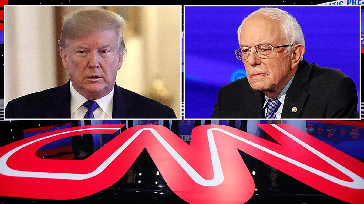CNN has long been considered anti-Trump, but now critics feel the network has knives out for Bernie Sanders, too. (AP Photo/Charlie Neibergall)