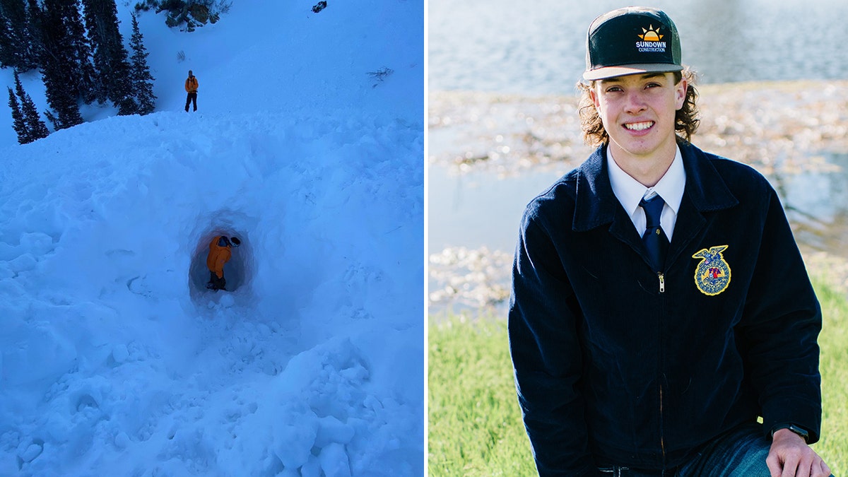 Rescuers dug out Chase Adams from the avalanche, but he later died at a hospital, the sheriff's office said.