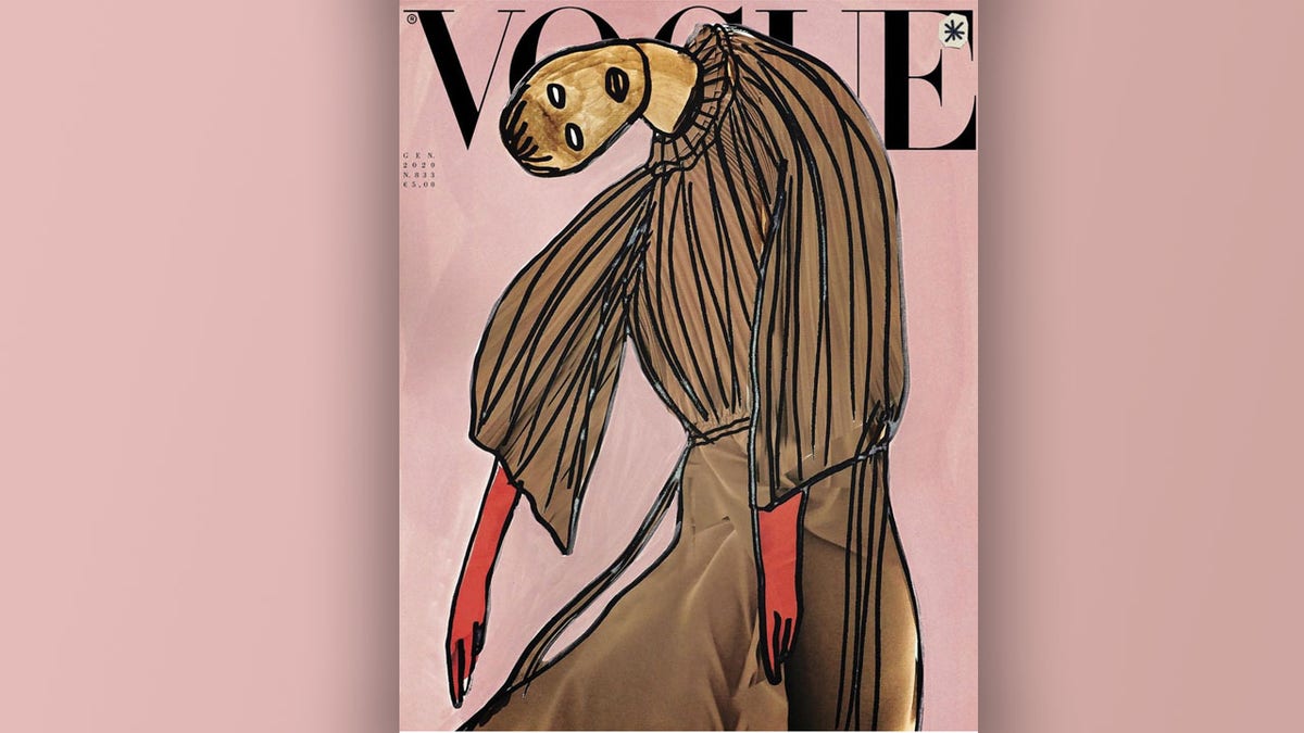 The new edition reportedly marks the first time a Vogue magazine has been photo-free since the introduction of photography in its pages, Editor-in-Chief Emanuele Farneti said.