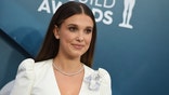 Millie Bobby Brown arrives at the 26th annual Screen Actors Guild Awards at the Shrine Auditorium &amp; Expo Hall on Sunday, Jan. 19, 2020, in Los Angeles. (Photo by Jordan Strauss/Invision/AP)