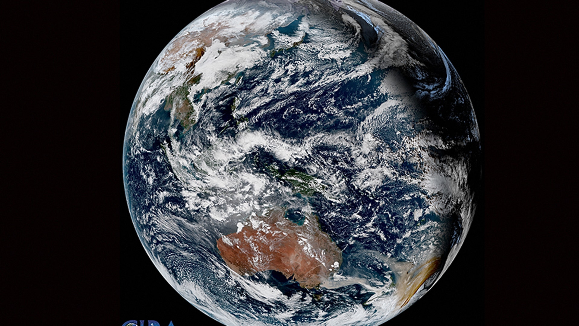 A view of the Australian bushfires and smoke from the Himawari-8 satellite, Jan. 2, 2020.