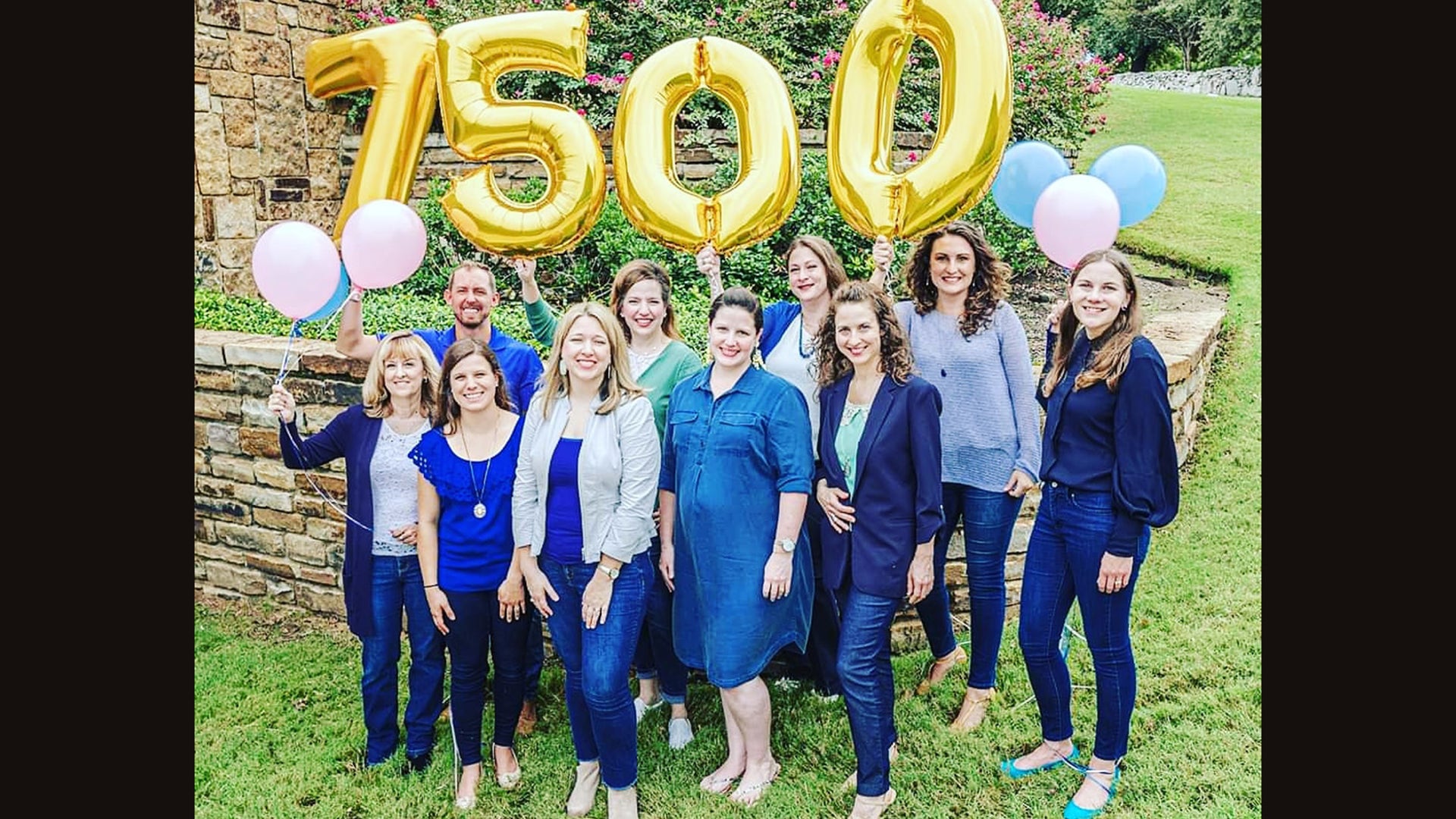 Lauren Muzyka (front row, third from left) is one of the many pro-life advocates who reached out to Planned Parenthood employees. Muzyka's organization, Sidewalk Advocates for Life, regularly counsels women outside of clinics in an attempt to offer them alternatives to abortion. "Abortion looks at a woman and says you can't -- and our message to a woman is you can -- that you are strong enough, that you are amazing enough," she said. Her organization <a data-cke-saved-href="https://sidewalkadvocates.org/i-made-this-for-you/" href="https://sidewalkadvocates.org/i-made-this-for-you/" target="_blank">claims</a> to have saved more than 7,500 babies and helped dozens of clinic workers leave their jobs.