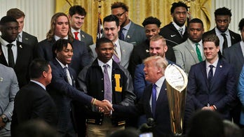 LSU 'Get the Gat' video from Trump's White House tribute goes viral -- and features mystery woman