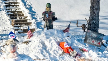 Iowa snow display targeting Democrats is widely condemned in city