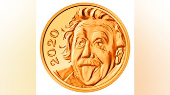 Albert Einstein coin is the smallest of its kind