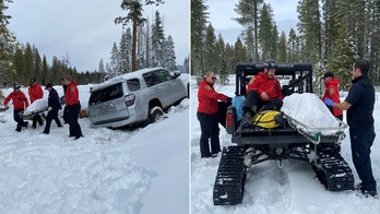 California woman found alive in snow-covered vehicle after 6 days missing in mountains