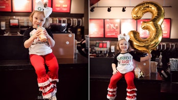 Girl, 3, celebrates birthday with Target-, Starbucks-themed bash