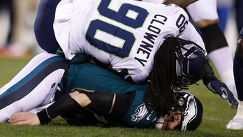 Seahawks' Jadeveon Clowney defends helmet-to-helmet hit on Carson Wentz