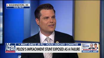 Matt Gaetz: Pelosi's talks with Dems will be 'more tense than a family meeting at Buckingham Palace'