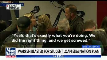 Watters: Dad who confronted Warren about student loan policy proved she's 'buying votes from debtors'