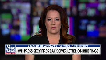 Hemingway on push for White House briefings: Grandstanding reporters 'ruined it' for good journalists