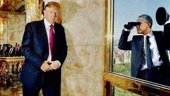Trump shares satirical image of Obama spying on him at Trump Tower amid FISA abuse developments