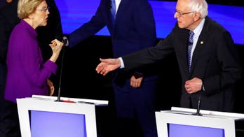 Warren appears to refuse Sanders handshake after clashes over sexism in final Dem debate before Iowa caucuses