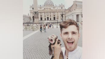 Man quits job, sells possessions to travel around world with pet ferret