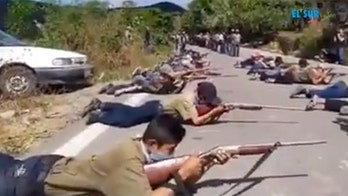 Mexican children pictured taking up rifles for community police force after cartel attack