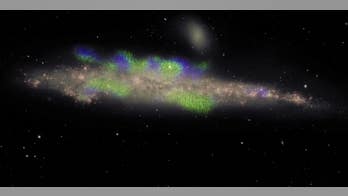 Gorgeous image shows magnetic 'ropes' around the whale galaxy