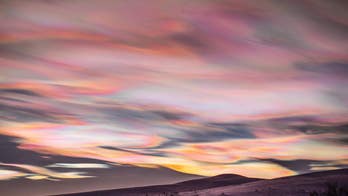 NASA captures breathtaking image of nacreous clouds over Sweden