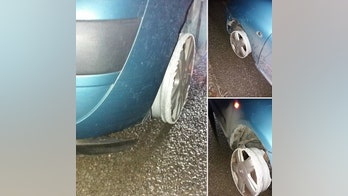 Drunken driver five times over the limit caught in car missing two tires