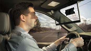 Transparent car visor tracks your eyes to block out the Sun
