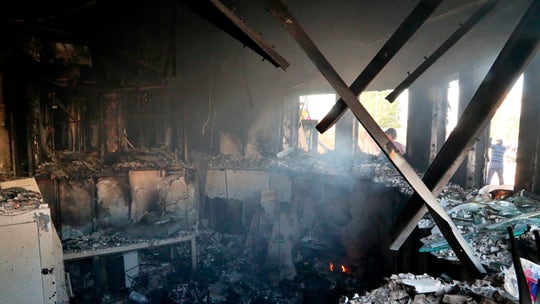 US Embassy in Baghdad fire damage seen in new photos following militants' attack