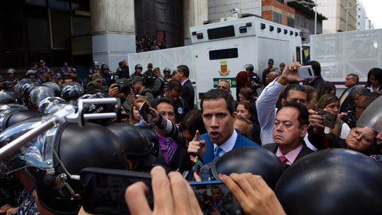 Venezuela's Guaidó blocked from congressional session as rivals declare substitute leader