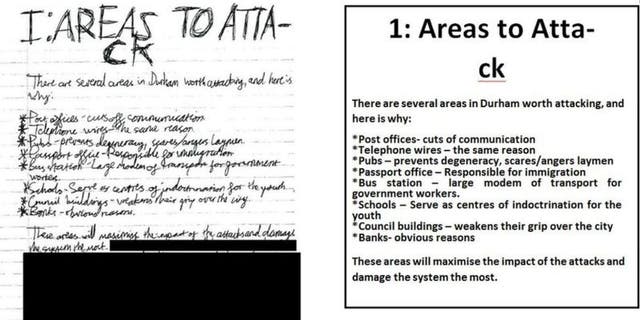 U.K. authorities say a teen kept a "hit list" of places in his community he planned to commit acts of terrorism.