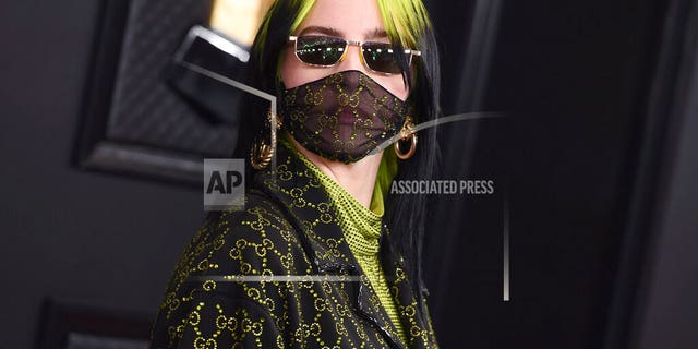 Billie Eilish arrives at the 62nd annual Grammy Awards at the Staples Center on Sunday. She took home the award for song of the year for her hit "Bad Guy."