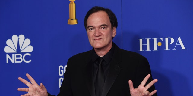 Quentin Tarantino, winner of the award for best director, motion picture, for "Once Upon a Time...in Hollywood," poses in the press room at the 77th annual Golden Globe Awards at the Beverly Hilton Hotel on Sunday, Jan. 5, 2020, in Beverly Hills, Calif.