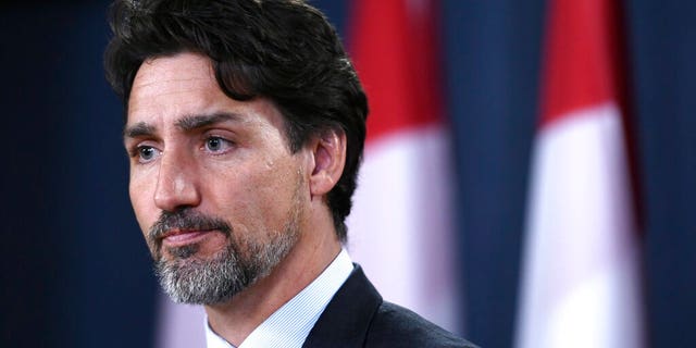 Prime Minister Justin Trudeau speaks during a press conference in Ottawa.