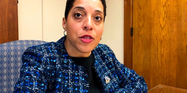 St. Louis Circuit Attorney Kim Gardner speaks Monday, Jan. 13, 2020, in St. Louis.