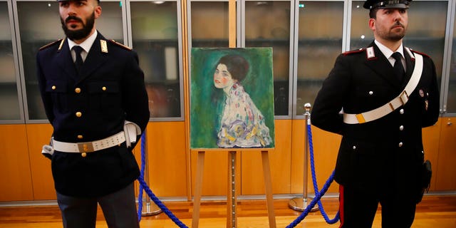The portrait is currently being held at a bank in Italy amid an investigation, before being returned to the museum.