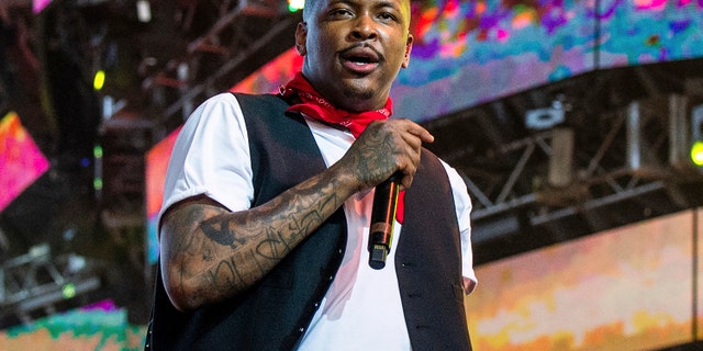 FILE - In this April 14, 2019, file photo, rapper YG performs at the Coachella Music & Arts Festival in Indio, Calif. YG, whose real name is Keenon Jackson ,was arrested Friday, Jan. 24, 2020, at his Los Angeles home on suspicion of robbery just two days before he is scheduled to perform at the Grammy Awards, officials said.