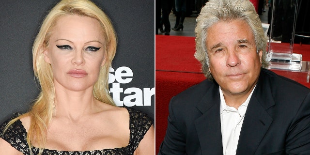 Pamela Anderson split from Jon Peters, right, seven months before tying the knot with Dan Hayhurst.